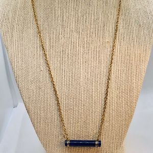 Gold and Cobalt Blue Necklace